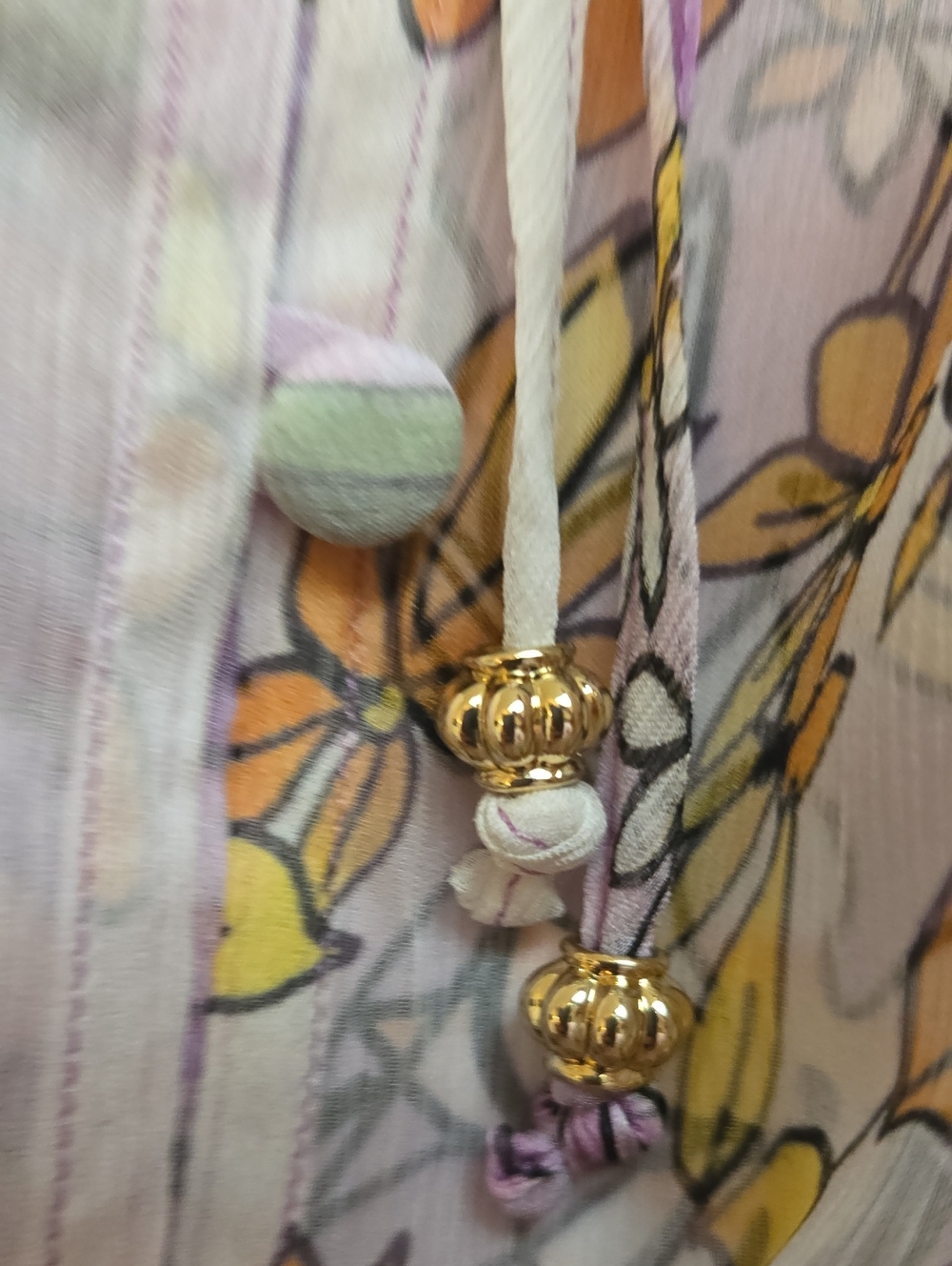 Johnny Was Lavender Floral Blouse - Picture 10 of 10